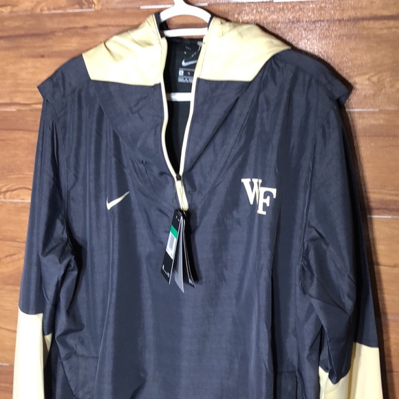 Wake Forest Demon Deacons Nike College Player Quarter-Zip Hoodie Jacket XL - Picture 2 of 10
